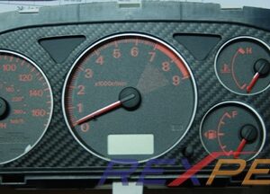 CT9A Carbon Fiber Gauge Cluster-Low Gloss Evo 7-9