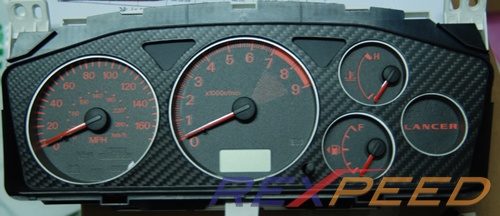 CT9A Carbon Fiber Gauge Cluster-Low Gloss Evo 7-9